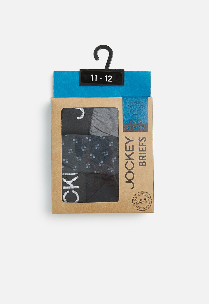 Jockey - 3 pk fancy boys jockey brief - multi 