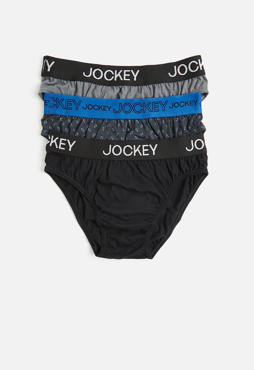 Jockey - 3 pk fancy boys jockey brief - multi 
