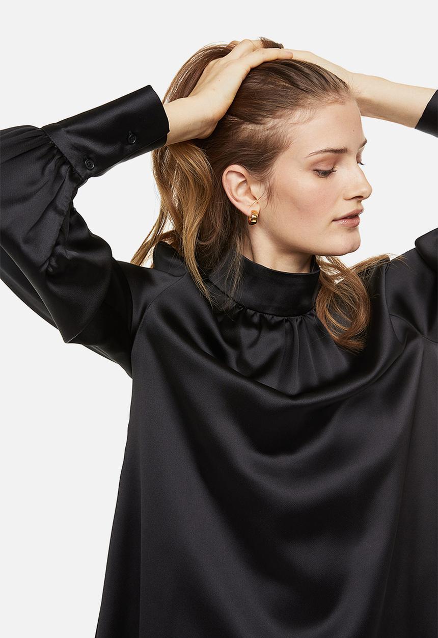 H&M - Satin dress - black