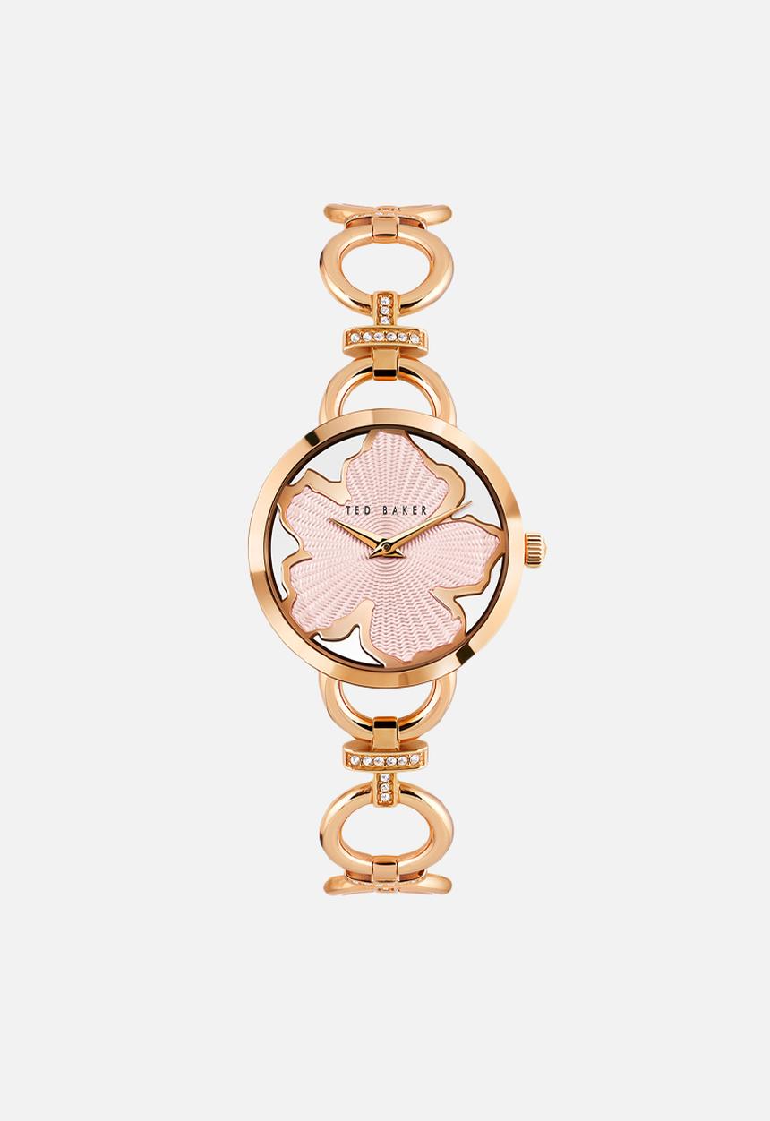 Ted Baker - Recycled sst rose gold case pink magnolia dial sst - rose gold chain