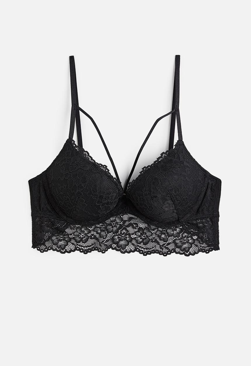 H&M - Super push-up bralette - black