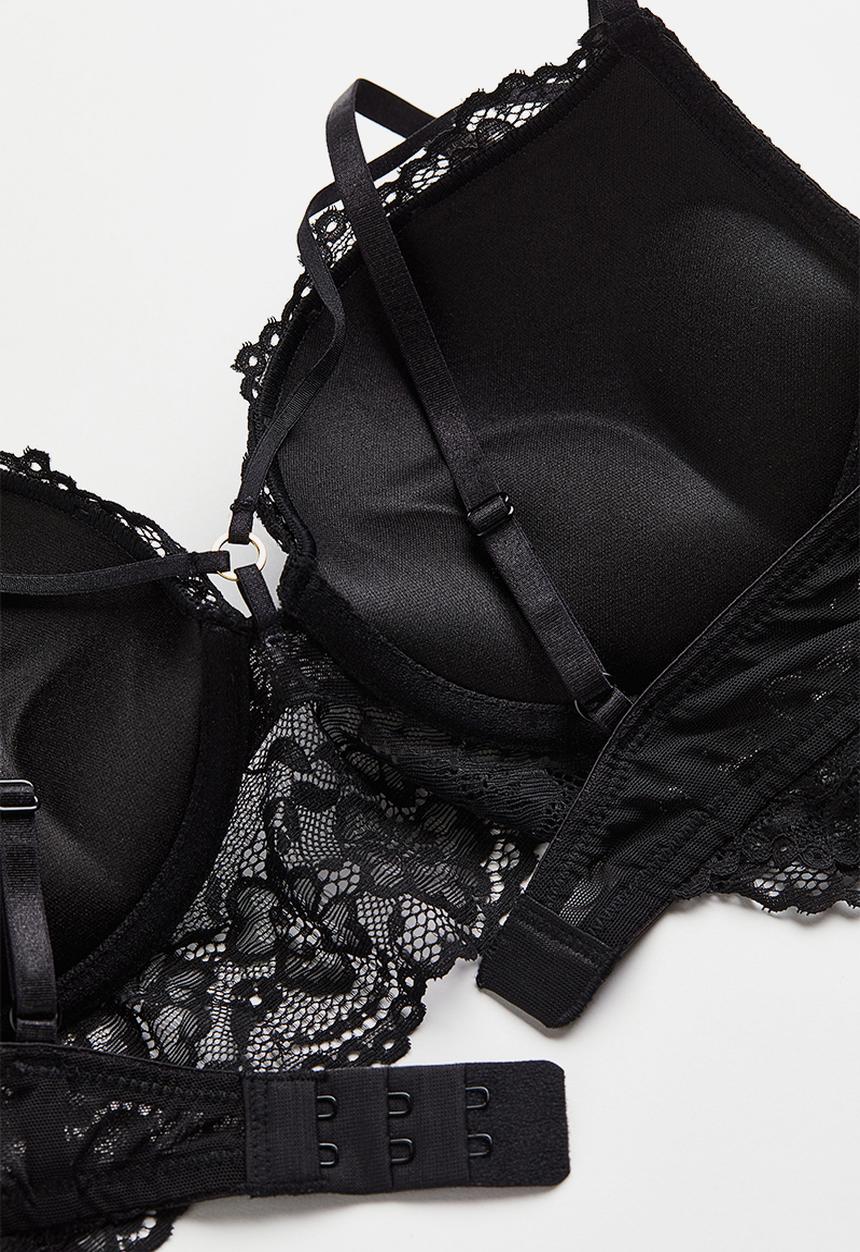 H&M - Super push-up bralette - black