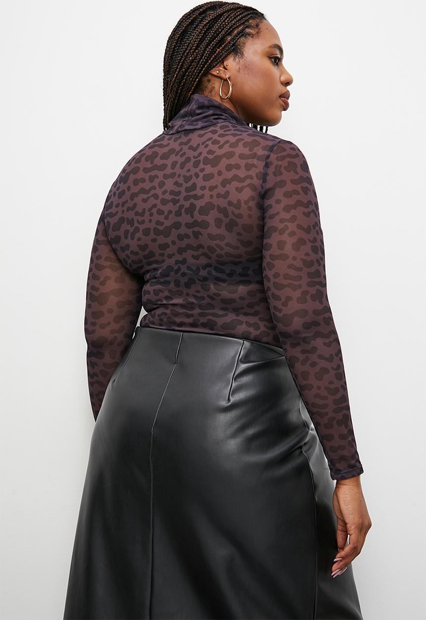 Superbalist - Printed mesh bodysuit - rounded spots  