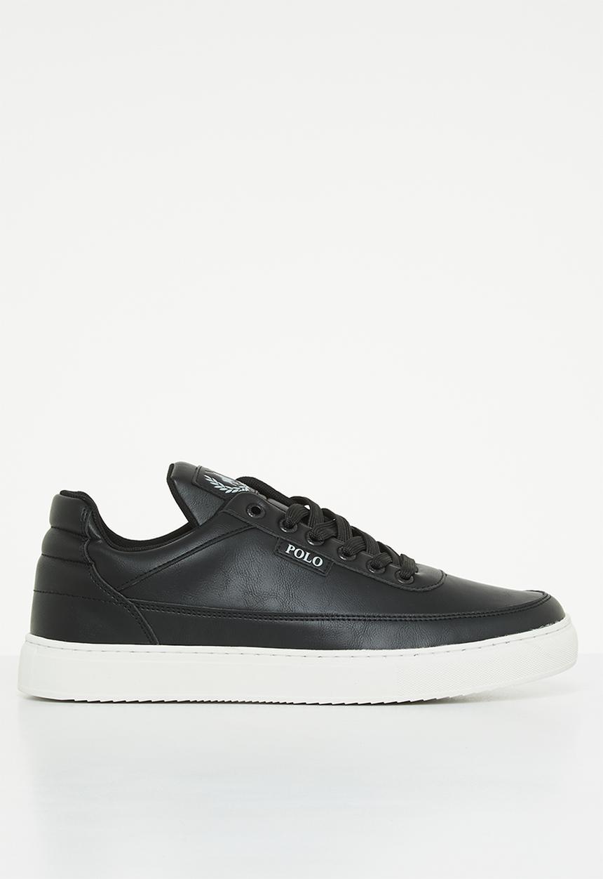 POLO - Crest pu sneaker - black