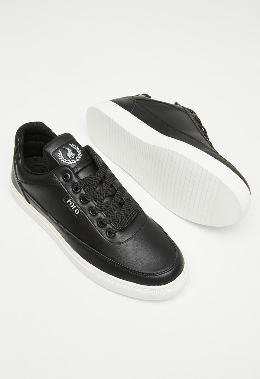 POLO - Crest pu sneaker - black