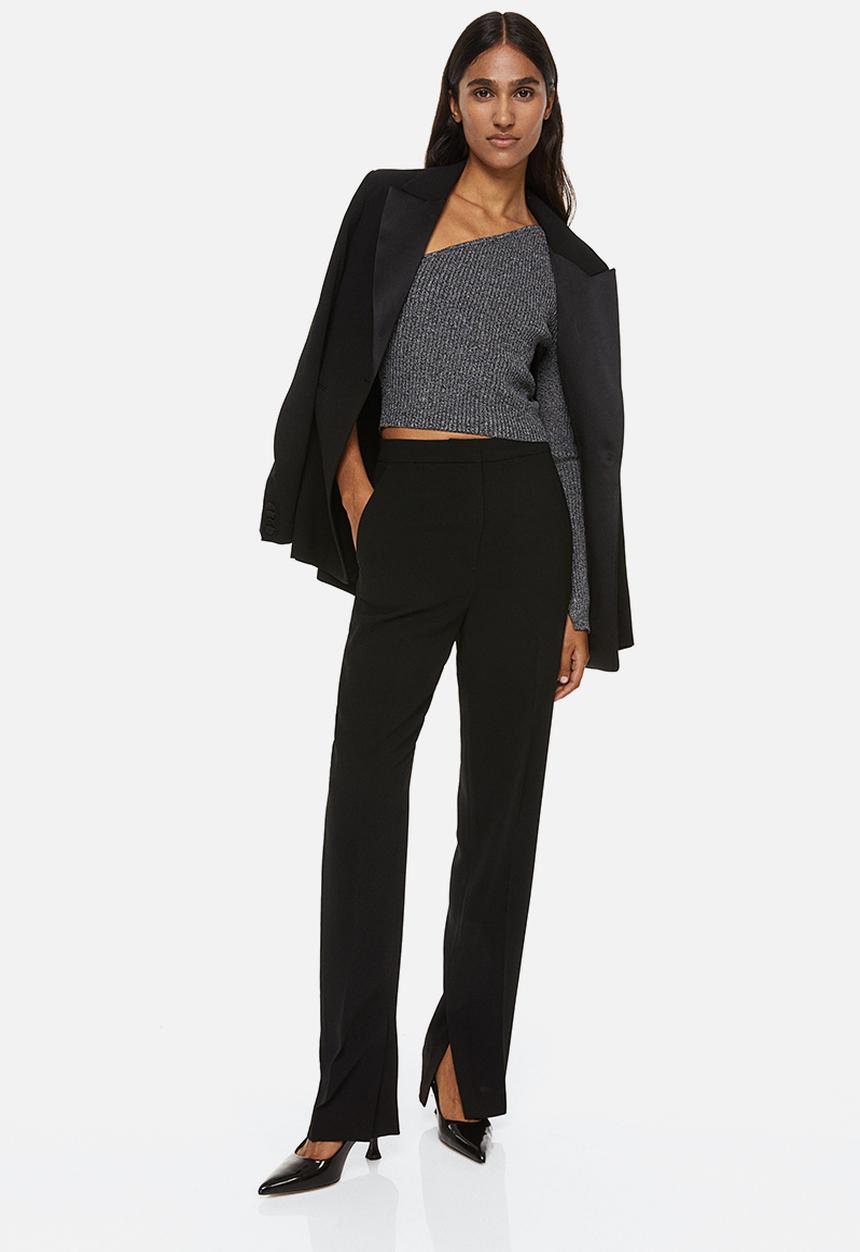 H&M - Tailored trousers - black