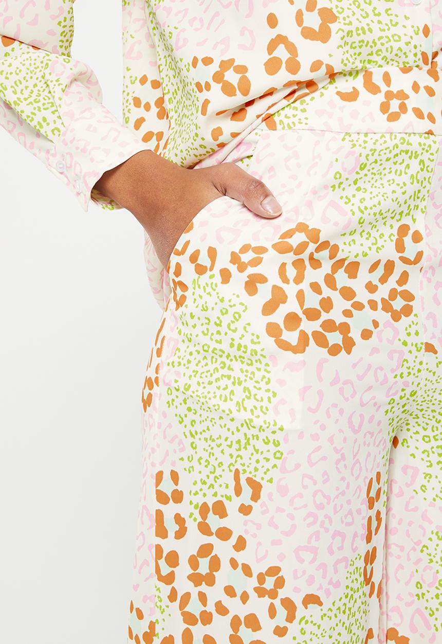 Glamorous - Wide leg pants - leopard multi