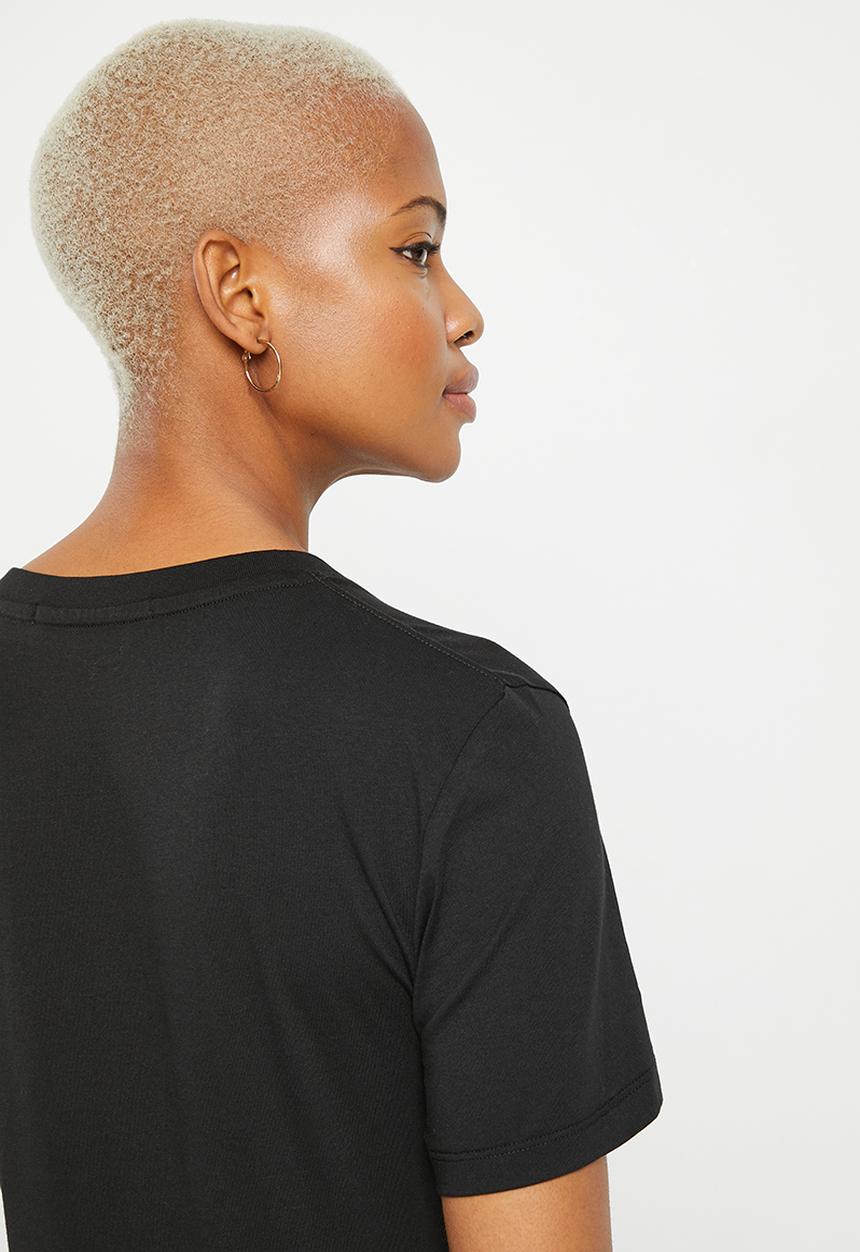 Calvin Klein - Micro monologo slim v-neck tee - ck black