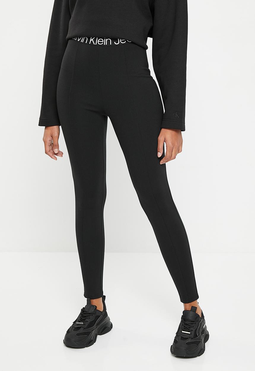 Calvin Klein - High rise milano leggings - ck black