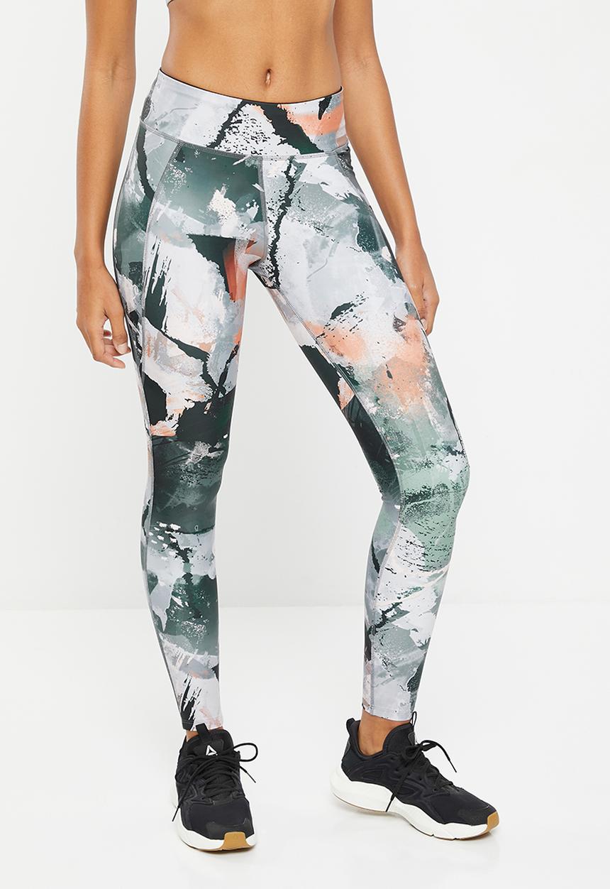 Reebok - Lux bold tight - aop - pure grey 3