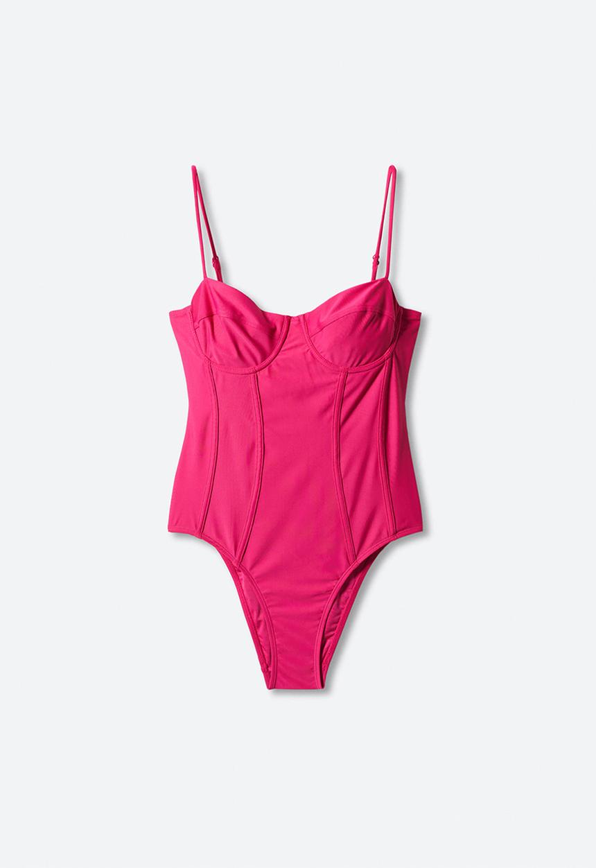 MANGO - Swimsuit cam - pink