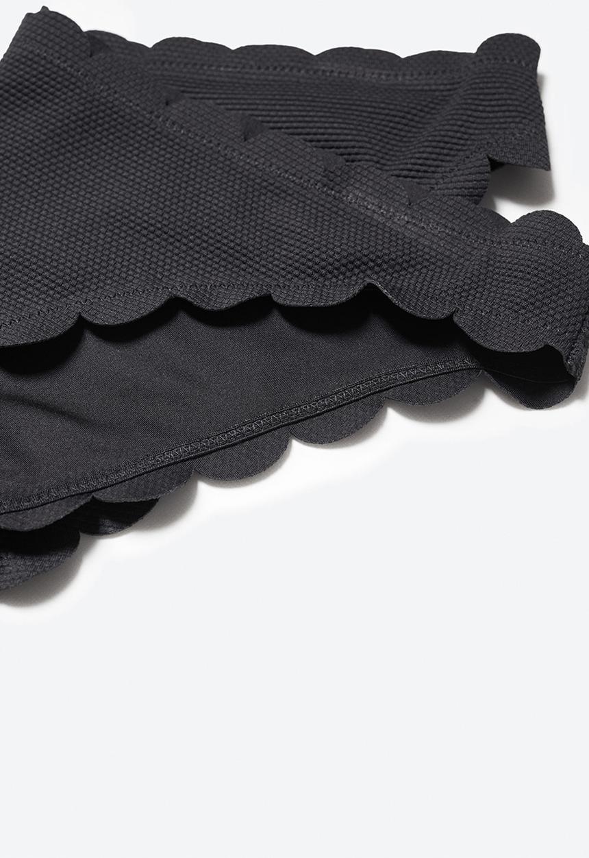 MANGO - Bikini bottom ondita - black