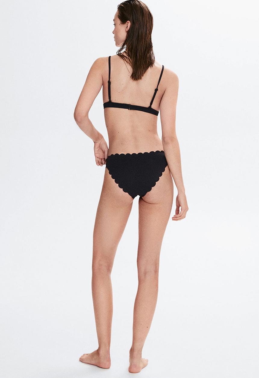 MANGO - Bikini bottom ondita - black