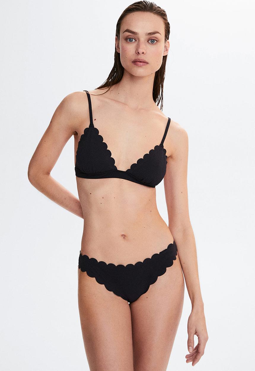 MANGO - Bikini bottom ondita - black