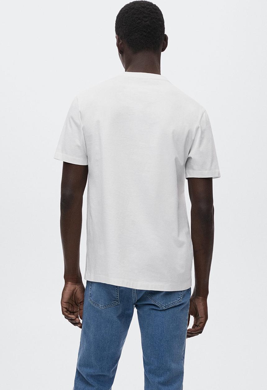 MANGO - T-shirt bellow - white1
