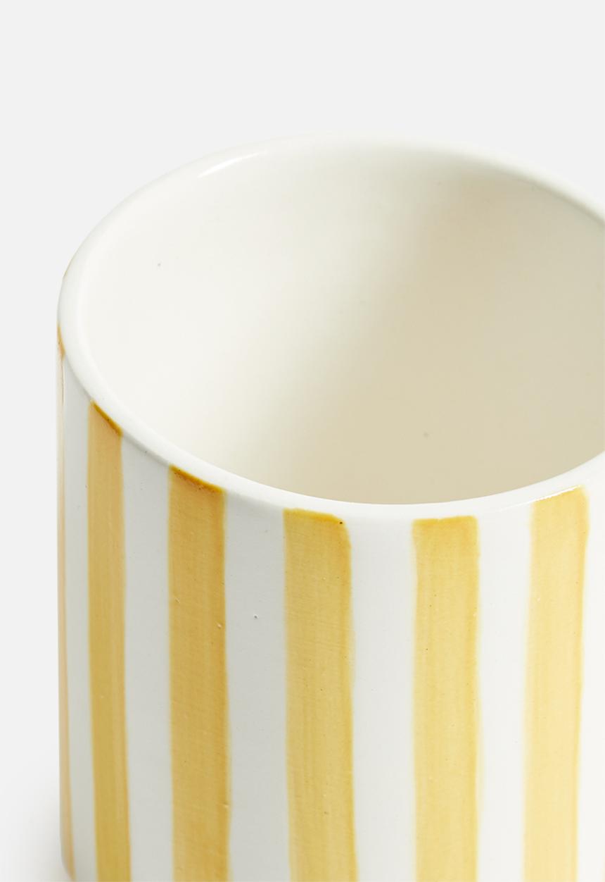 Urchin Art - Matt mug set of 2 - mustard
