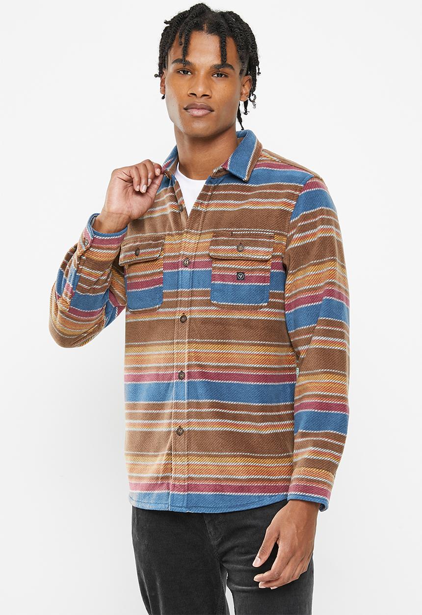 Vissla  - Eco-zy long sleeve polar flannel - brown