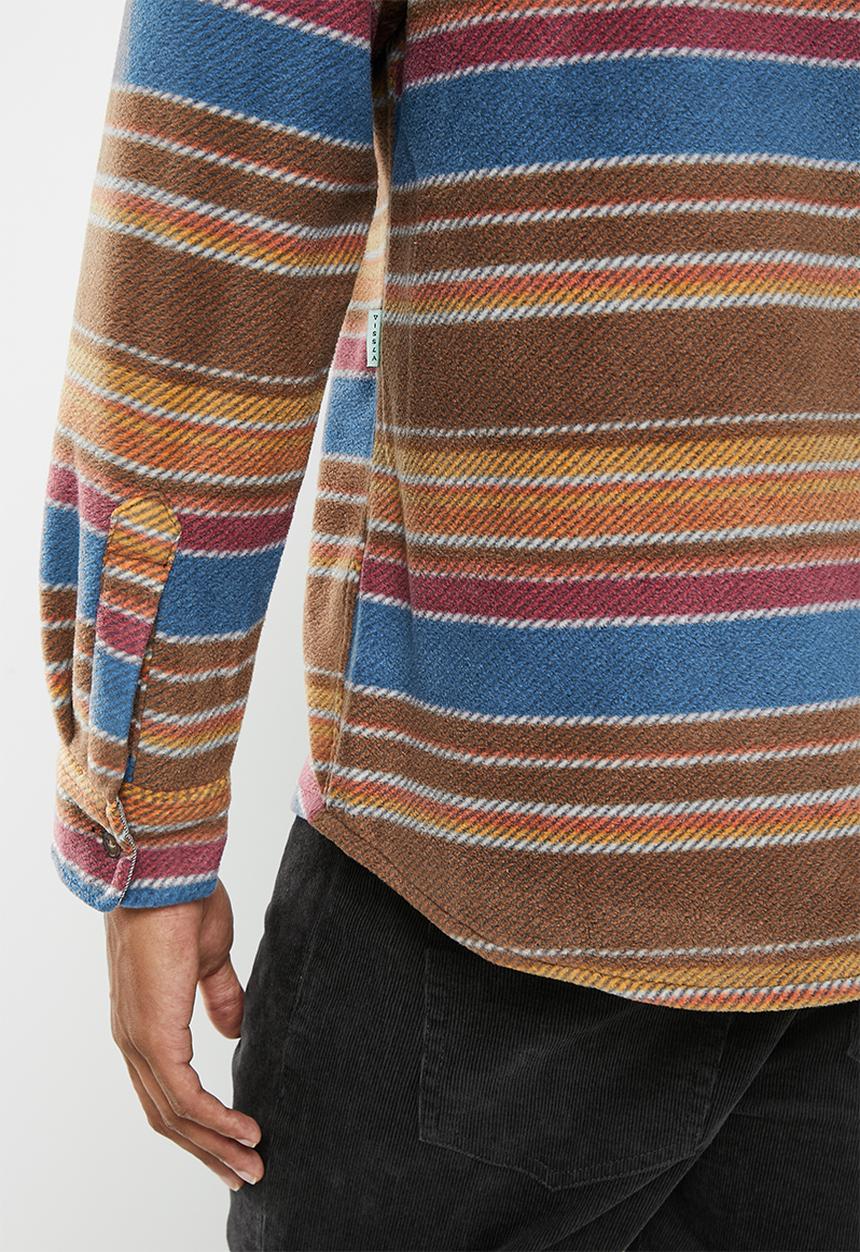 Vissla  - Eco-zy long sleeve polar flannel - brown
