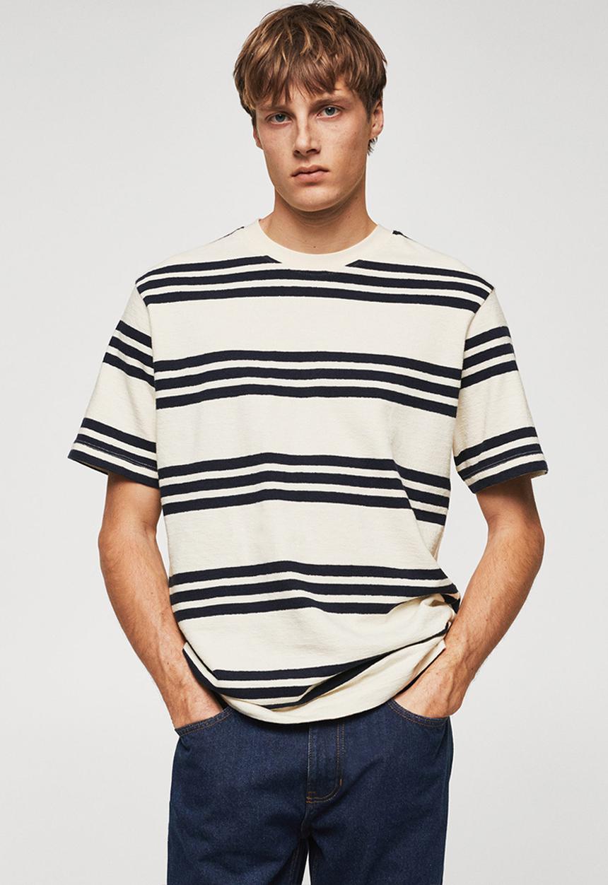 MANGO - T-shirt Maggie - light beige