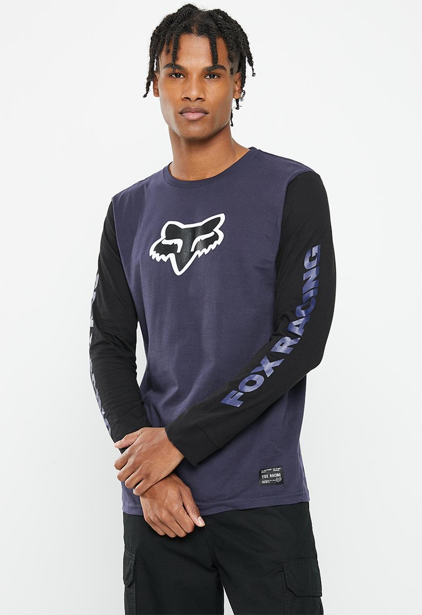 Fox - Karrera head long sleeve tee - deep colbalt