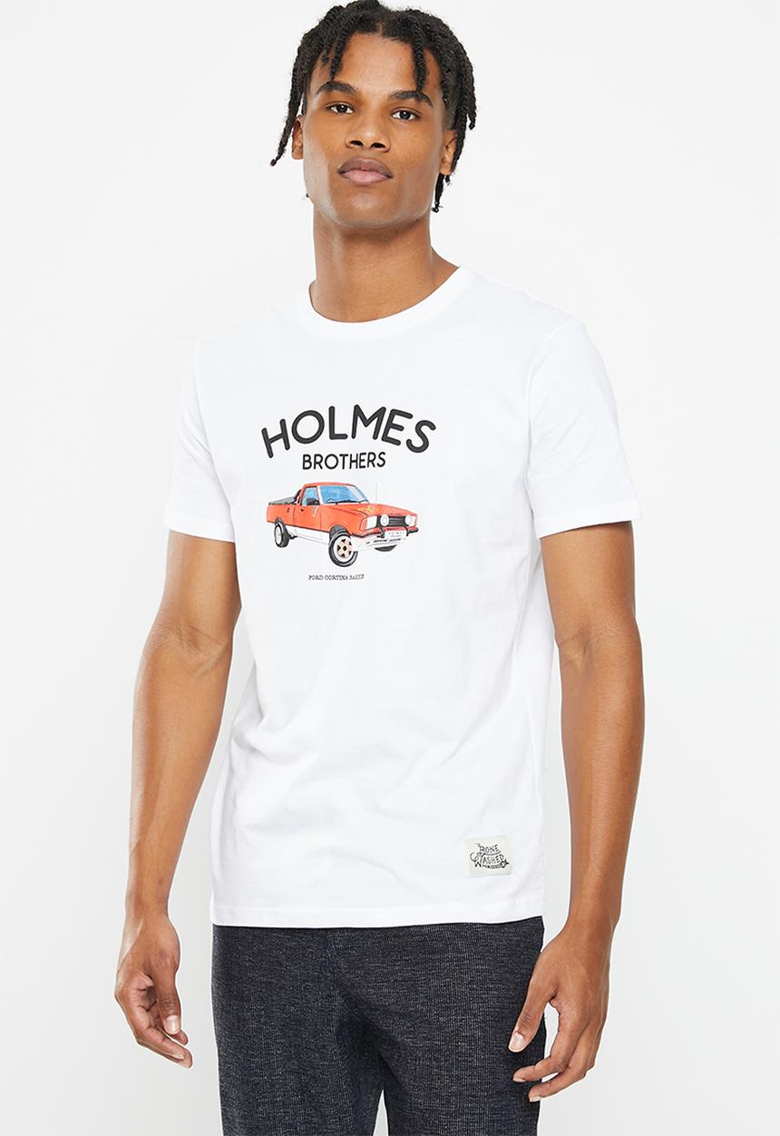 Holmes Bro's - Ford cortina short sleeve tee - white