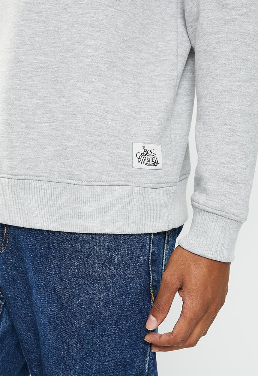 Holmes Bro's - Jaguar sweat - heather grey