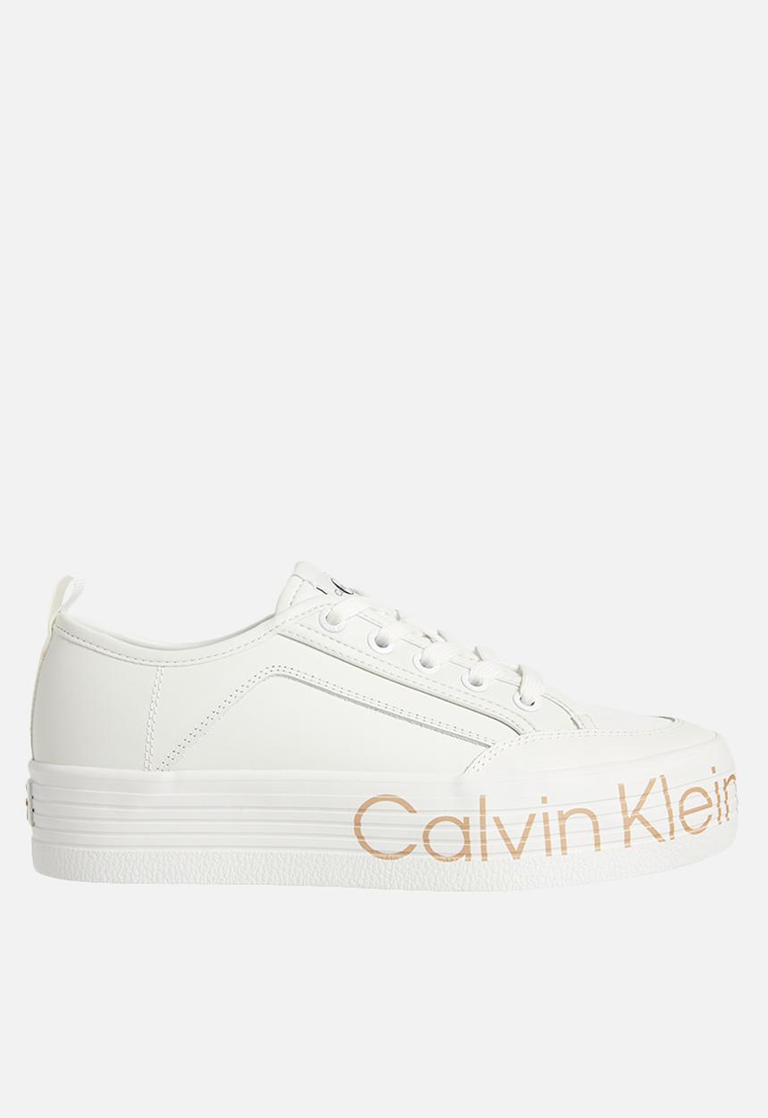Calvin Klein - Vulc flatf low wrap around logo - white