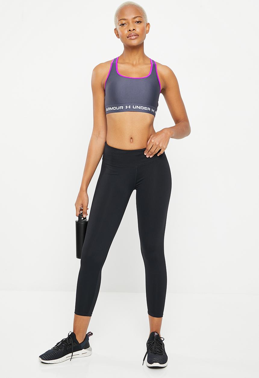 Under Armour - Ua crossback mid bra - tempered steel
