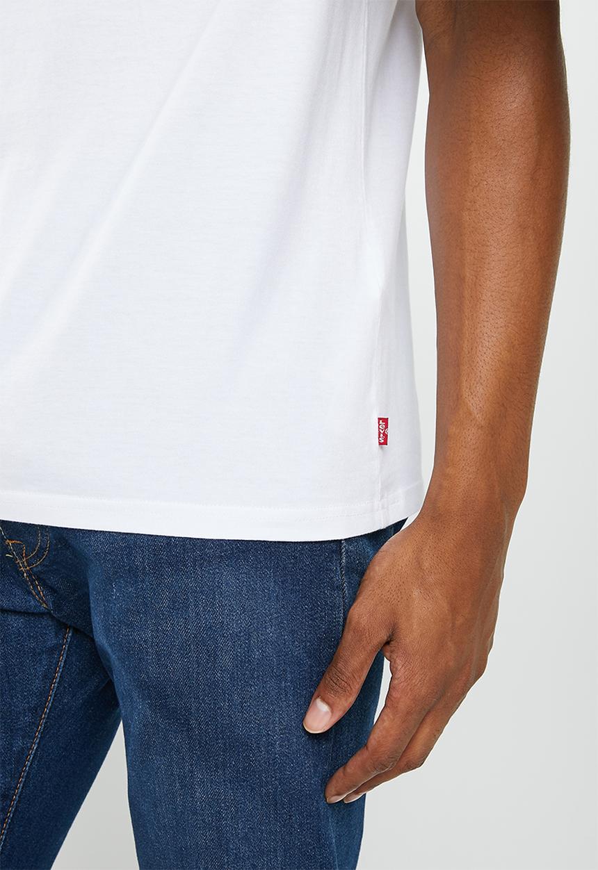 Levi’s® - Short sleeve relaxed fit tee strauss art haus - white