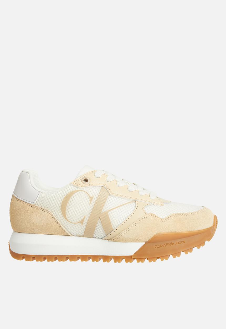Calvin Klein - Toothy runner bold mono w - ivory/biscotti/travertine