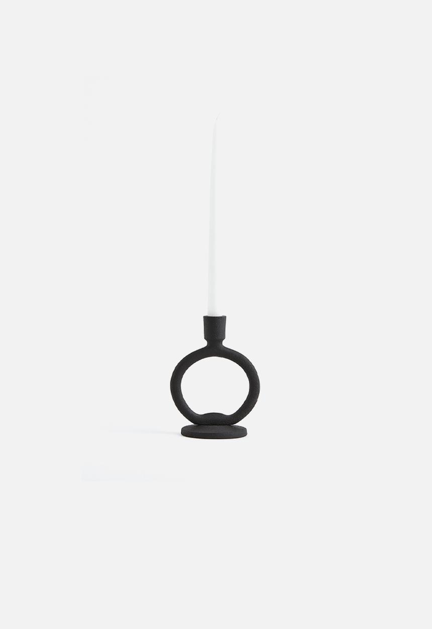 H&M - Metal candlestick - black