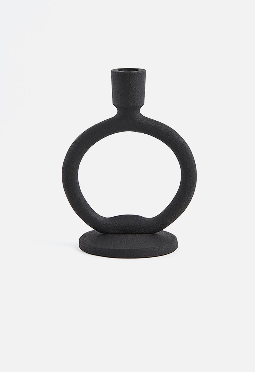 H&M - Metal candlestick - black