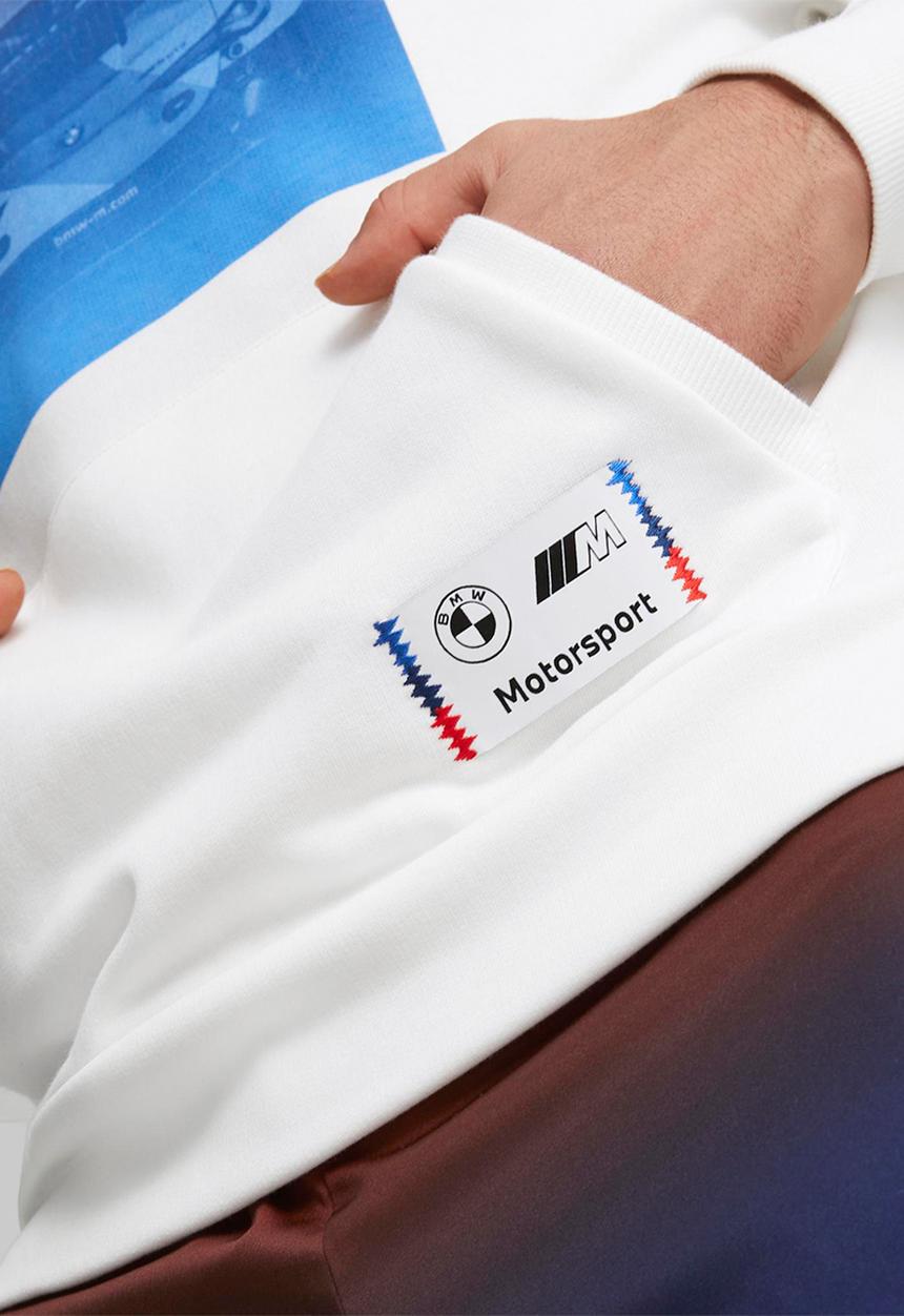 PUMA - Bmw mms road trip hoodie - puma white