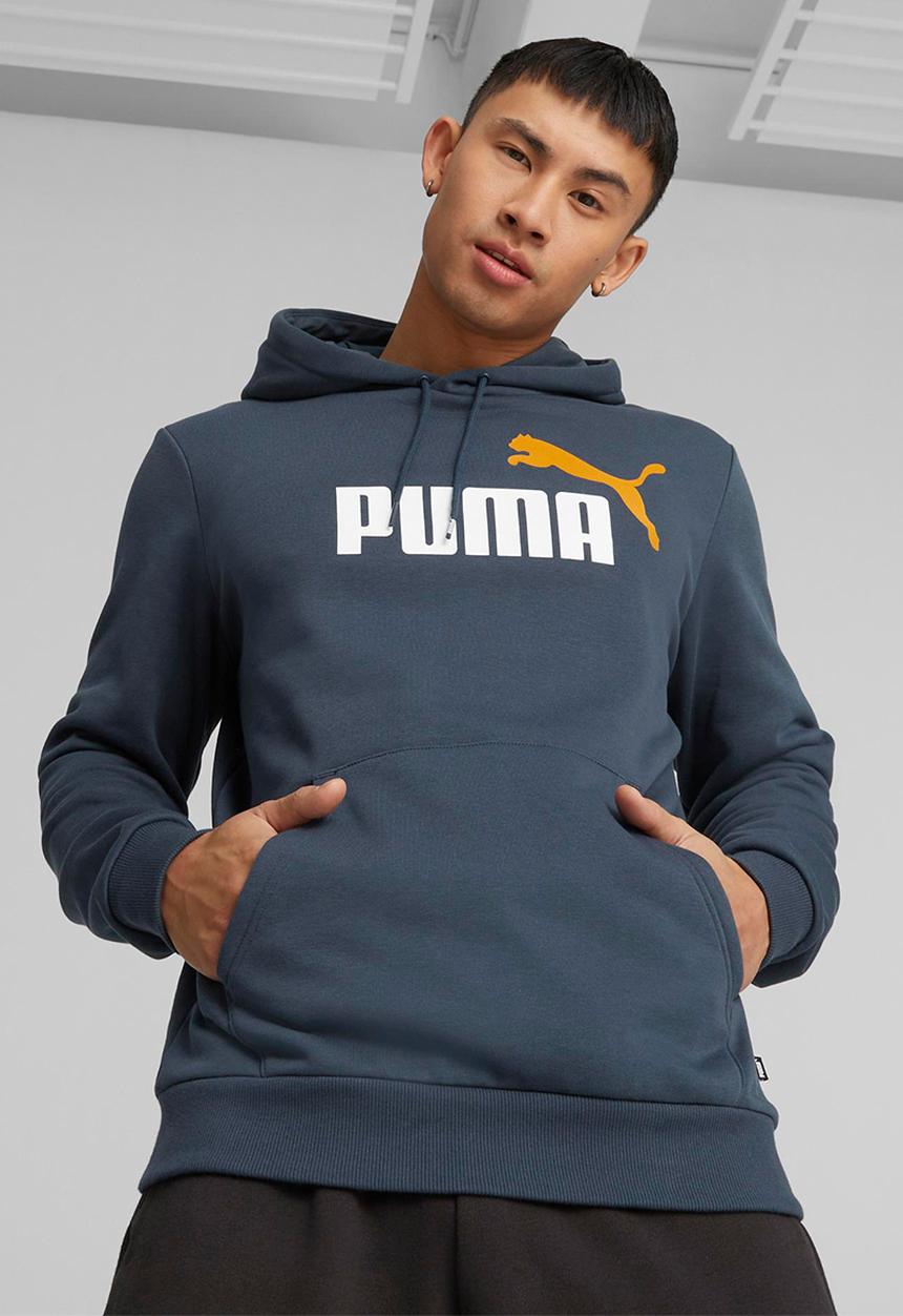 PUMA - Ess+ 2 col big logo hoodie fl - dark night