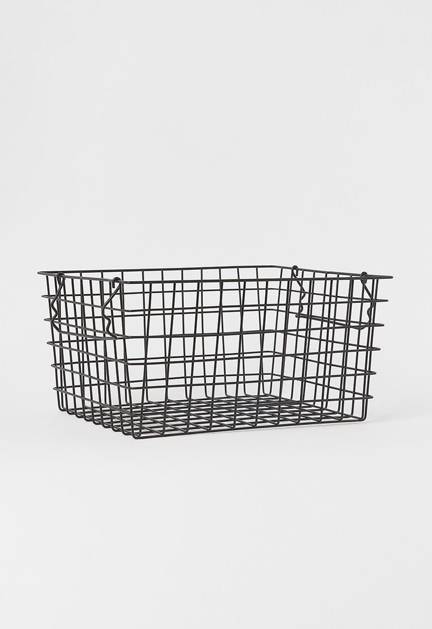 H&M - Metal storage basket - black