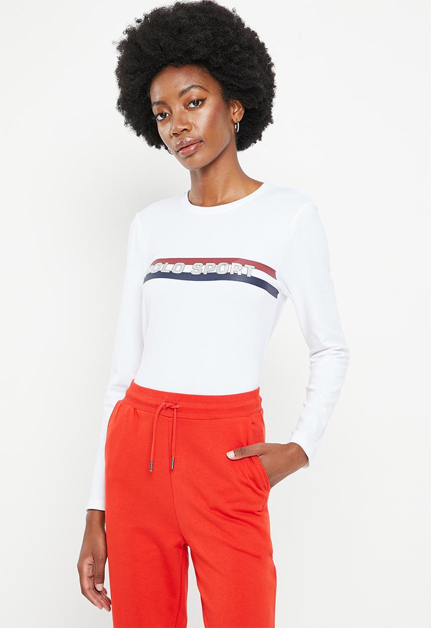 POLO - Wmn sport long sleeve T-shirt - white