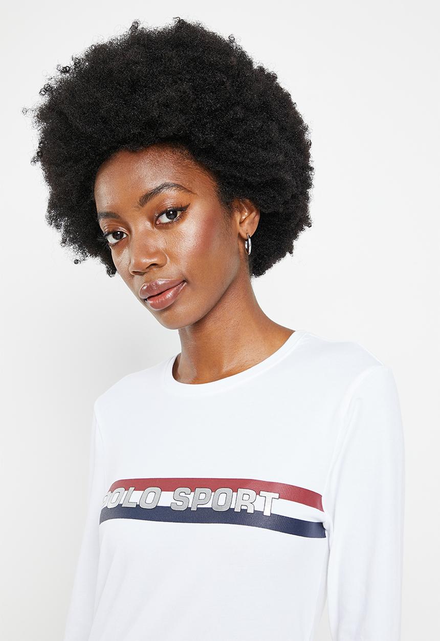 POLO - Wmn sport long sleeve T-shirt - white
