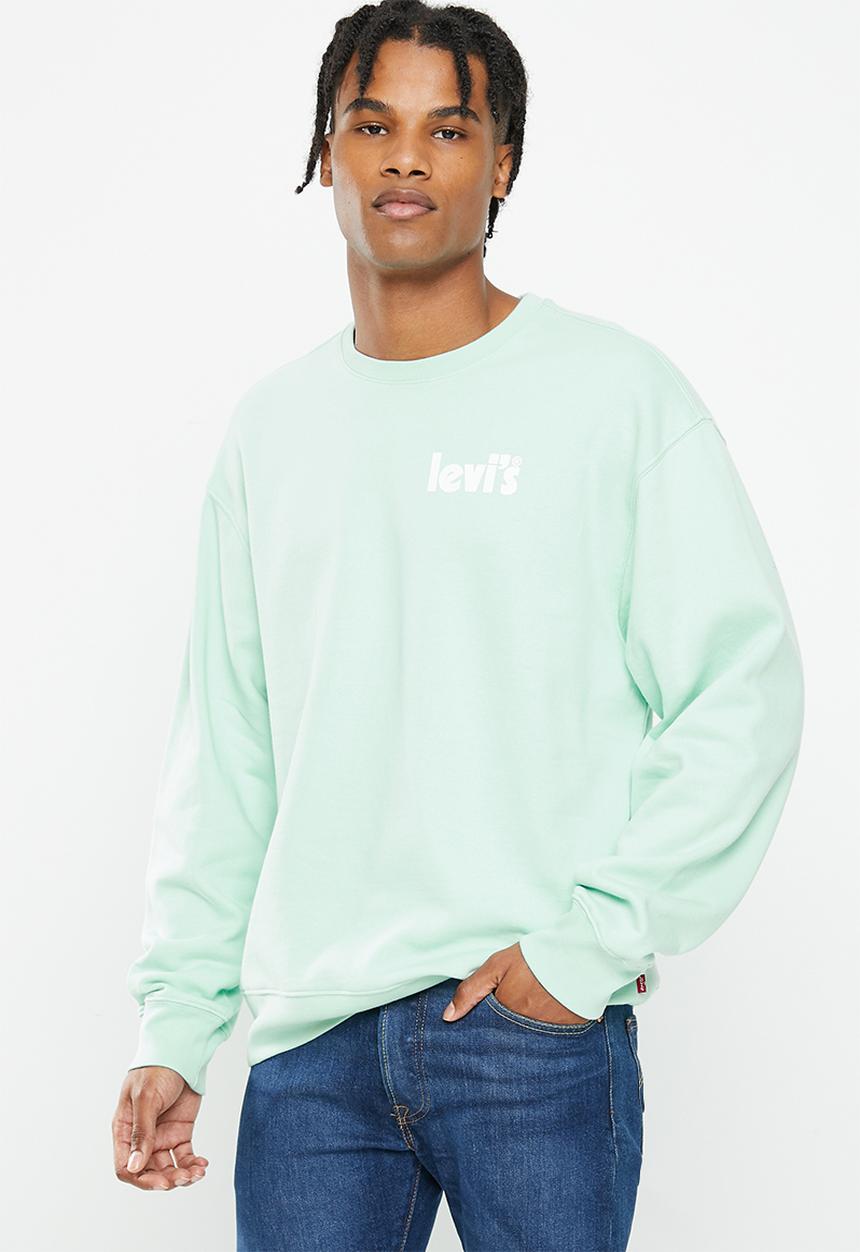 Levi’s® - Relaxed graphic crew poster color ext cre - mint
