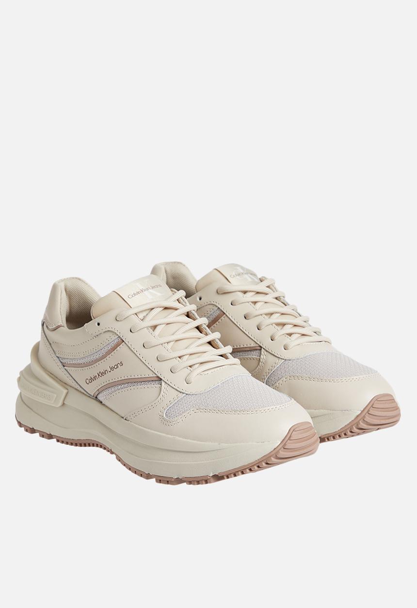 Calvin Klein - Chunky sneaker ribbon w - eggshell/ginger snap