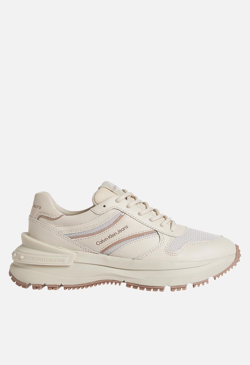 Calvin Klein - Chunky sneaker ribbon w - eggshell/ginger snap