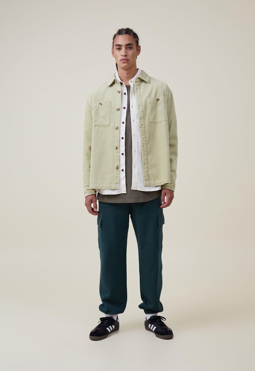 Factorie - Cargo loose fit track - pine needle green