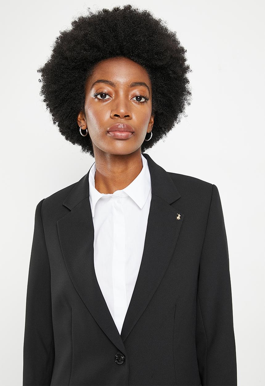 POLO - Wmn suit blazer - black