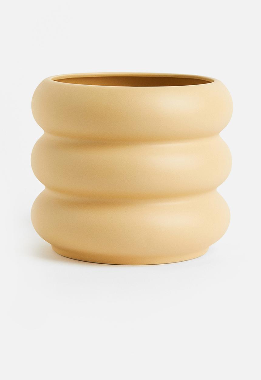 H&M - Stoneware plant pot - beige