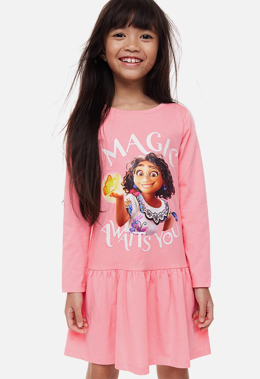 H&M - Patterned cotton dress - pink/encanto