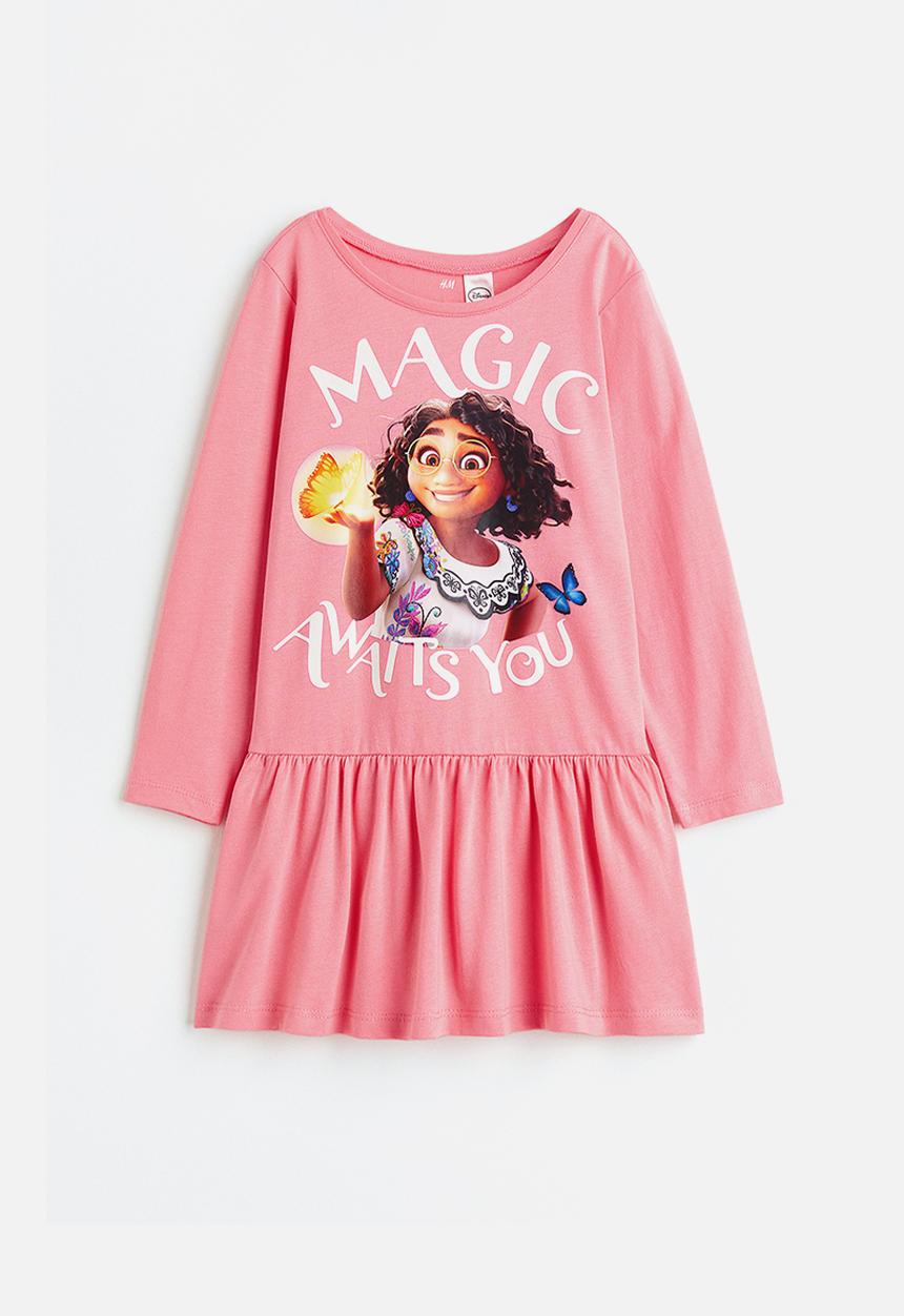 H&M - Patterned cotton dress - pink/encanto
