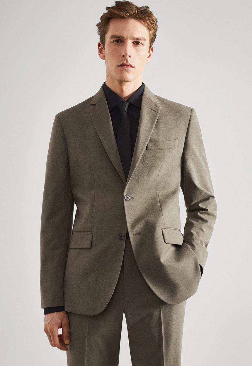 MANGO - Blazer brasilia - pastel green 