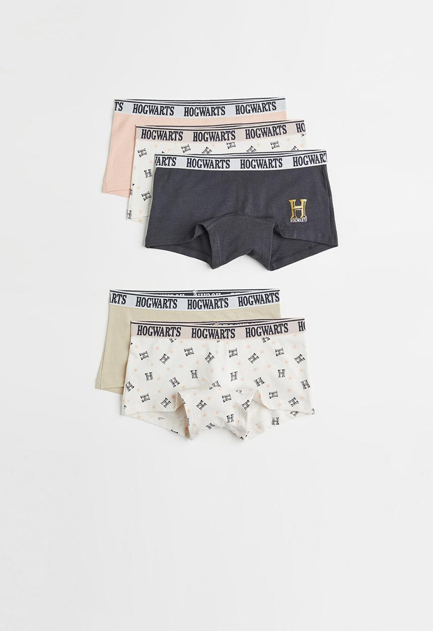 H&M - 5-Pack boxer briefs - dark grey/harry potter
