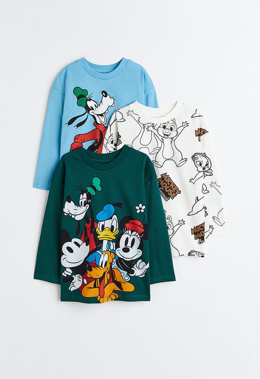 H&M - 3-Pack printed tops - multi