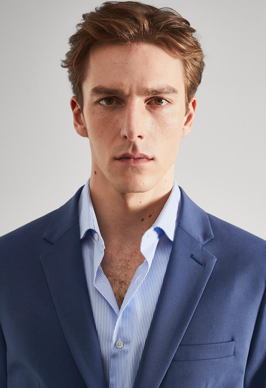 MANGO - Blazer paulo - skye blue