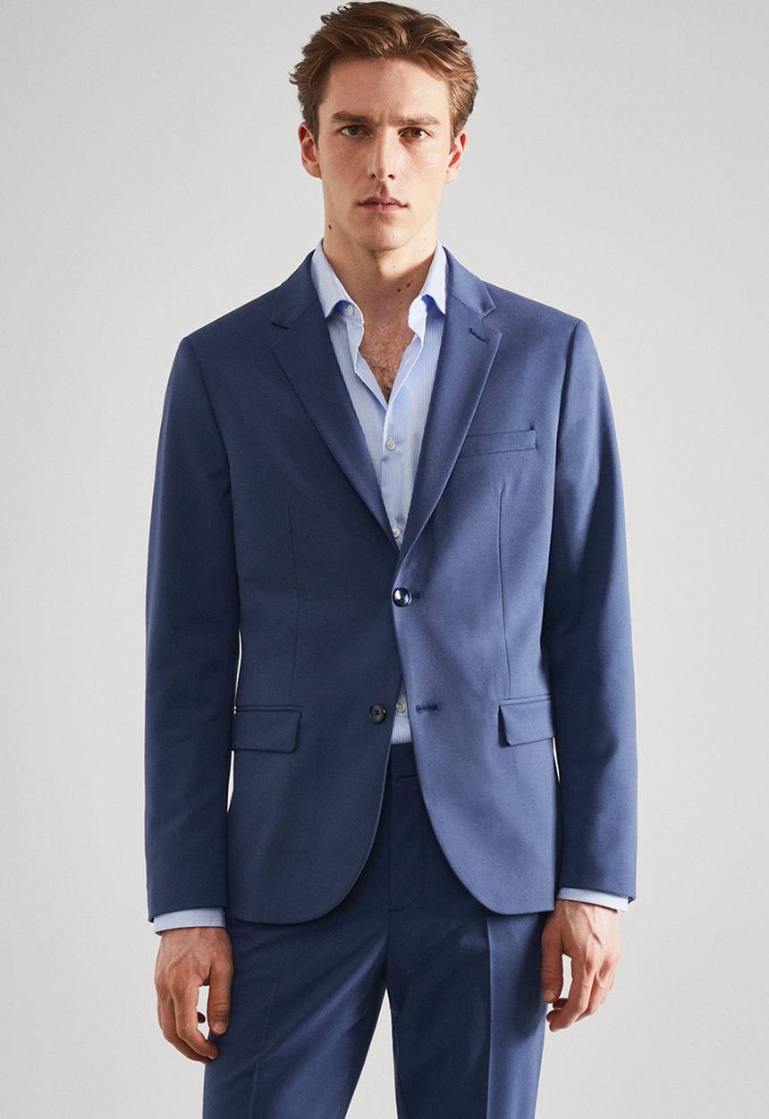 MANGO - Blazer paulo - skye blue